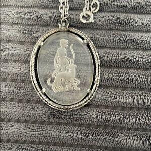 Avon Silver Pendant Necklace